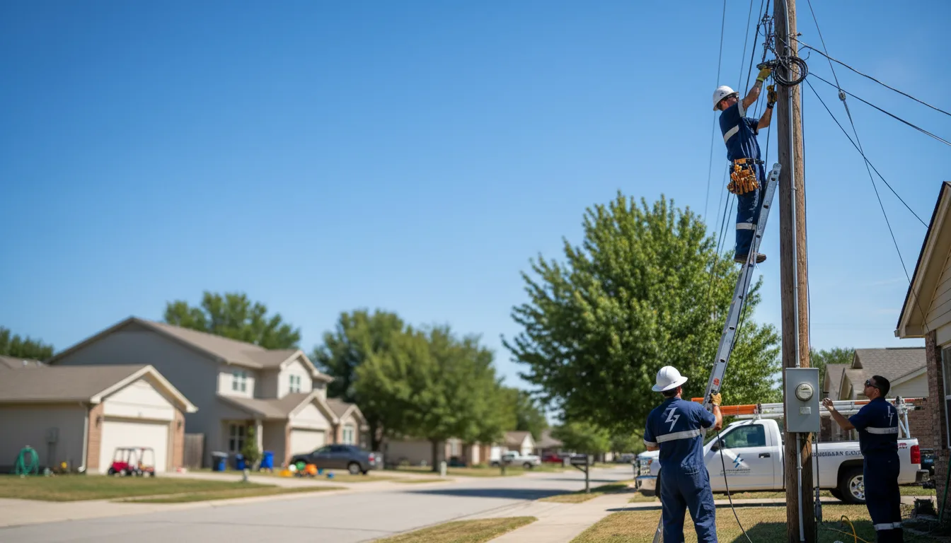 Residential electrician providing installation services in Fountain Hill, AR